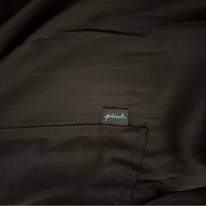 Brown lightweight cargo silk pants